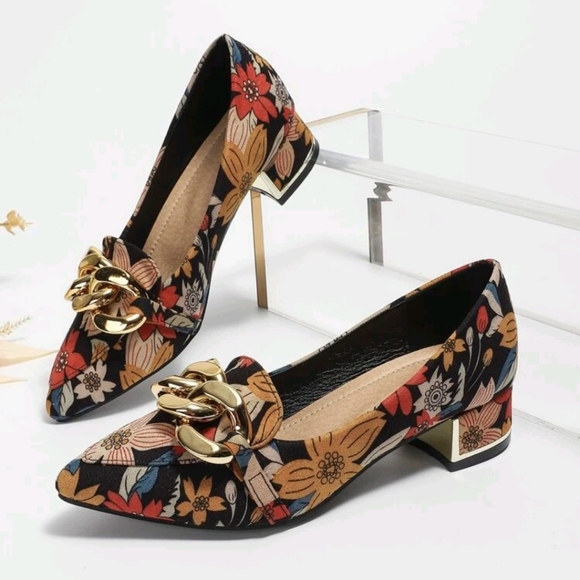 floral loafers womens